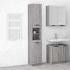 vidaXL Bathroom Cabinet Grey Sonoma Engineered Wood Tall