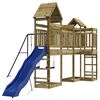 vidaXL Outdoor Playset Pine, Blue Pressure treated pinewood, Polypropylene