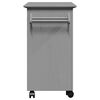 vidaXL Kitchen Trolley "BODO" Grey 28.3x17.7x31.5"
