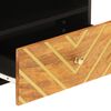 vidaXL TV Cabinet Brown and Black Mango wood, MDF, Iron Medium