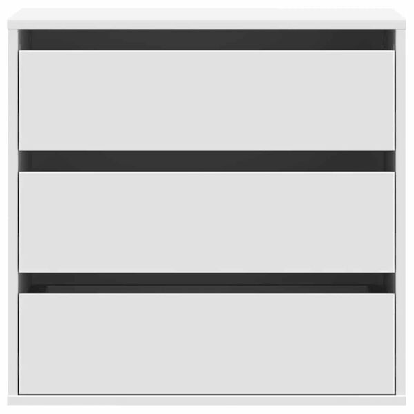 vidaXL Chest Of Drawers White Engineered Wood Medium Chest Of Drawers