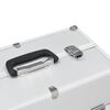 vidaXL Make-up Case 15.0x9.1x13.4" Silver Aluminium
