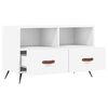 vidaXL TV Cabinet White Engineered wood, iron 31.5in x 14.2in x 19.7in