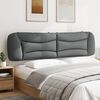 vidaXL Headboard Cushion Light grey 100% polyester Oversized