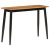 vidaXL Console Table Mango wood with 5% white wash and black