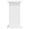 vidaXL Plant Stand White Engineered wood Medium Minimalistic