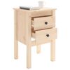 vidaXL Bedside Cabinet Pine Solid Pine Wood Medium Bedside Cabinet