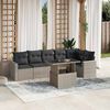 vidaXL Garden Sofa Set Light Grey, Anthracite