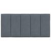 vidaXL Headboard Cushion Dark Grey Velvet (100% polyester) Small