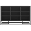 vidaXL Shoe Bench Black Engineered wood, metal Medium Shoe Bench