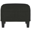 vidaXL Footstool Black Fabric (100% polyester), plywood 23.6x19.7x16.1 in