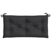vidaXL Garden Bench Cushion Black Oxford fabric (100% polyester)