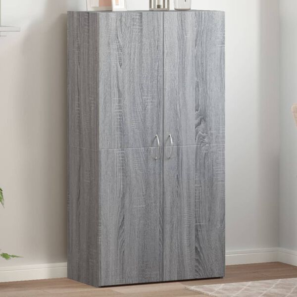 vidaXL File Cabinet Gray Sonoma 23.6"x12.6"x45.3" Engineered Wood