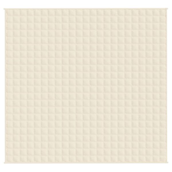 vidaXL Weighted Blanket Light cream