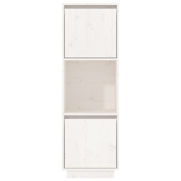 vidaXL Highboard White Solid pine wood Tall Highboard Rectangular
