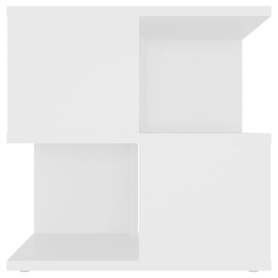 vidaXL Side Table White 15.7"x15.7"x15.7" Engineered Wood