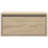 vidaXL Wall-mounted Bedside Cabinet Sonoma oak Engineered wood Medium