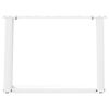 vidaXL Coffee Table Leg White Powder-coated steel Adjustable