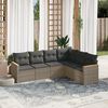 vidaXL Garden Sofa Set Grey, Dark Grey