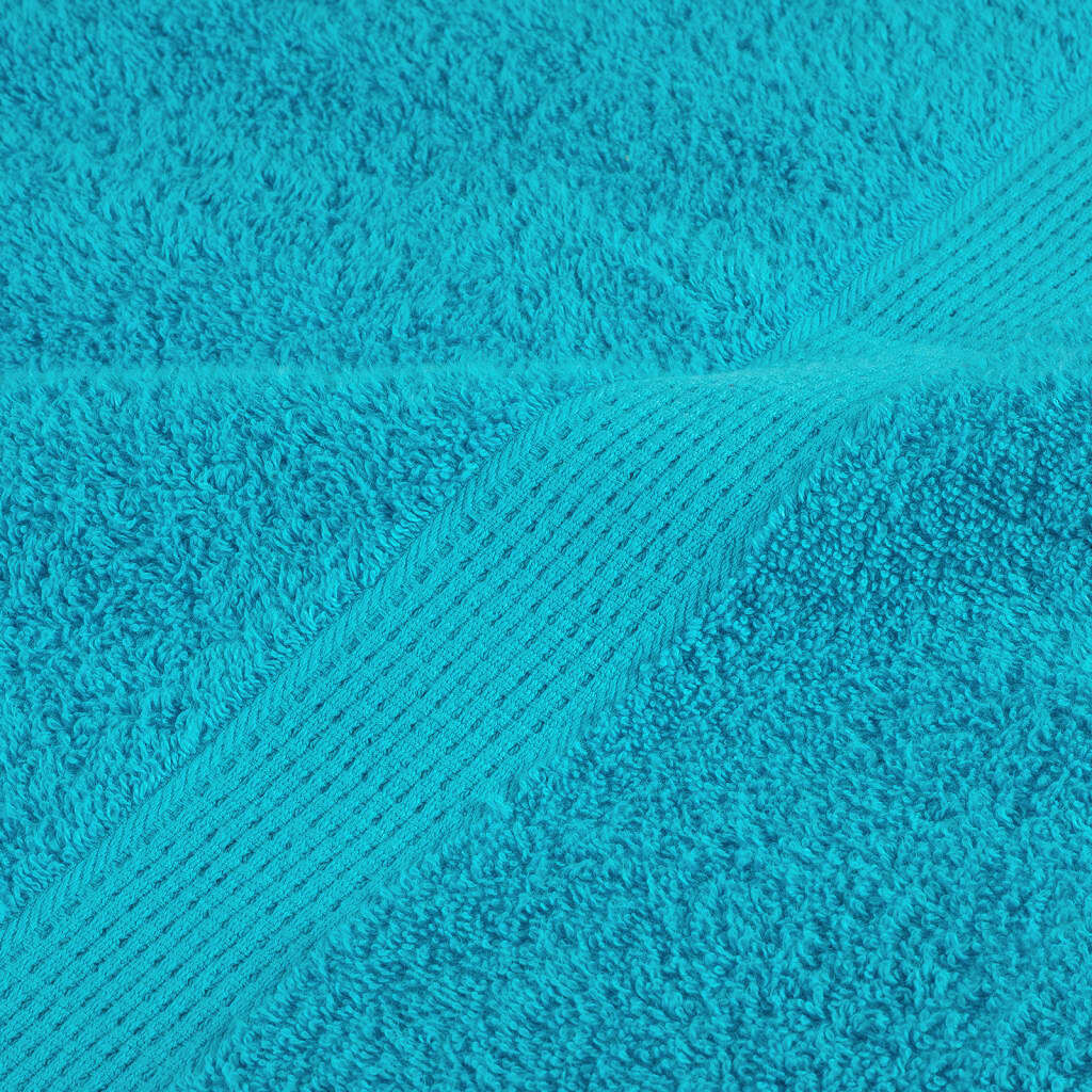 vidaXL Sauna Towel Set of 10 Turquoise 100% cotton 31.5 x 78.7 in