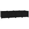 vidaXL Raised Bed Black Polypropylene Large Durable Outdoor Planter