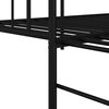 vidaXL Daybed Frame with Headboard Black Twin Steel