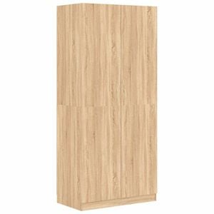 vidaXL Wardrobe Sonoma Oak Engineered Wood Compact Wardrobe