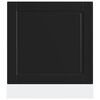 vidaXL Dishwasher Panel Black Engineered wood 23.6 x 0.6 x 26.4 in