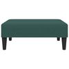 vidaXL Sofa Bed Dark Green Velvet, Plywood Medium Convertible