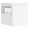 vidaXL Dog Crate Furniture White Engineered wood, steel Medium Dog Crate