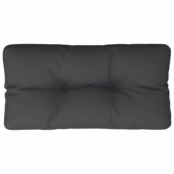 vidaXL Pallet Cushion Black 31.5"x15.7"x4.7" Fabric