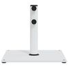 vidaXL Parasol Base White Steel base Medium Adjustable Armrests