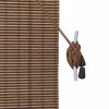 vidaXL Window Blind Geometric Brown 59.1" x 86.6" bamboo