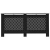 vidaXL Radiator Cover Black 67.7"x7.5"x32.1" MDF