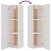 vidaXL TV Cabinet Set Set of 8 White Engineered wood Standard