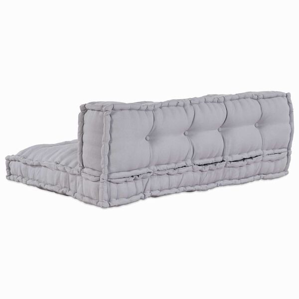 vidaXL Sofa Cushion 2 pcs Grey Fabric