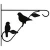 vidaXL Hanging Basket Bracket Black Powder-coated steel Medium