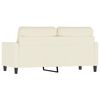 vidaXL 2-Seater Sofa Cream 55.1" Velvet