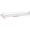 vidaXL Garden Bench Cushion Anthracite Oxford fabric (100% polyester)