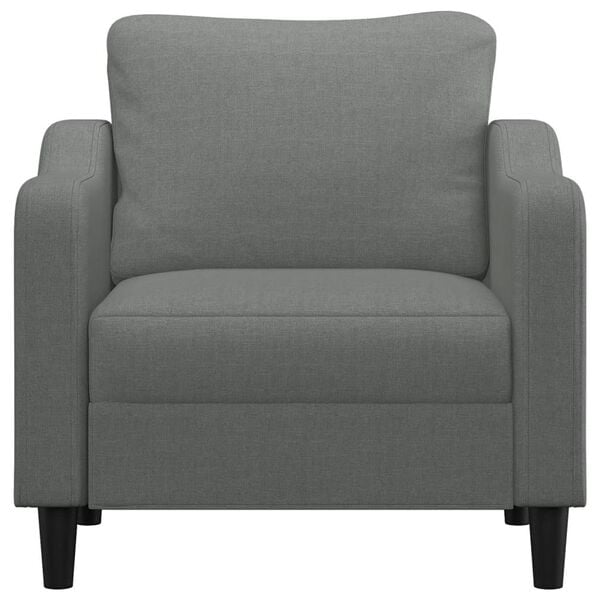 vidaXL Sofa Chair Dark Grey Fabric (100% polyester), metal, textilene