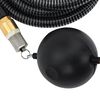 vidaXL Suction Hose Black PVC, brass 10 feet Durable Garden Hose
