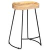 vidaXL Bar Chair Set of 2 Brown and Black