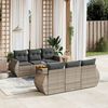 vidaXL Garden Sofa Set Grey