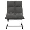 vidaXL Leisure Chair with Metal Frame Dark Gray Velvet