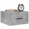 vidaXL Wall-Mounted Bedside Cabinet Concrete Grey Engineered Wood