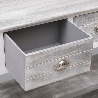 vidaXL Sideboard Antique Gray 45.3"x11.8"x29.9" Wood