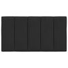vidaXL Headboard Cushion Black Velvet Removable Covers Headboard Cushion