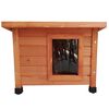 @Pet Cat House Brown Wood and Bitumen 22.4 x 17.7 x 16.9 in