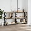 vidaXL Console Table Sonoma oak Engineered wood, steel Large