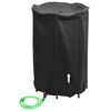 vidaXL Water Tank Black PVC Large Foldable Water Tank Cylindrical